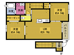 SwallowTail 2LDKの間取図画像