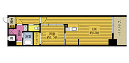REGINA南大分 1LDKの間取図画像