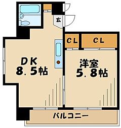 間取図画像 1DK