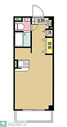 シュクランス ワンルームの間取図画像