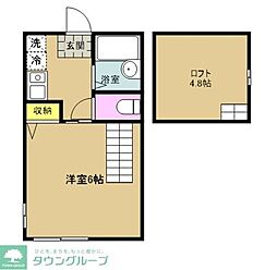 マ・ピエス相模ケ丘 1Kの間取図画像