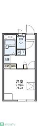 レオパレスフルーラ 1Kの間取図画像