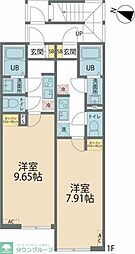 カインドネス相模大野III 1Kの間取図画像