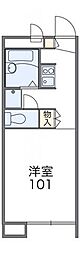 レオパレスK・K 1Kの間取図画像