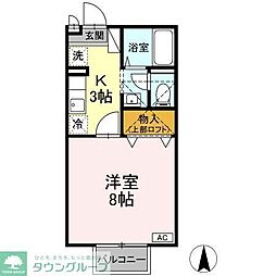 ドルフK 1Kの間取図画像