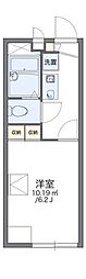 レオパレスソレアード 1Kの間取図画像