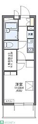 レオパレス小町C 1Kの間取図画像