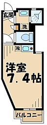 フェニックス厚木 ワンルームの間取図画像