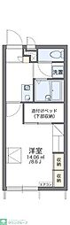 レオパレスイーハートーブ 1Kの間取図画像