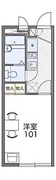 レオパレスさくら坂 1Kの間取図画像