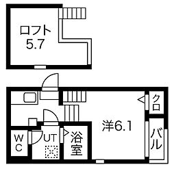 間取図画像 1K