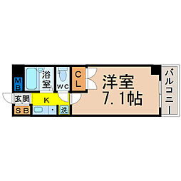 間取図画像 1K