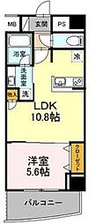 Grand-PlaceMizuho 1LDKの間取図画像