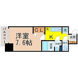 プレサンス千種アイル 1Kの間取図画像
