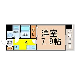 Mステージ栄 1Kの間取図画像