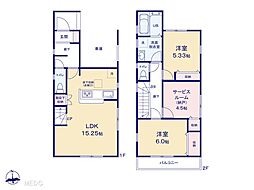 さいたま市見沼区南中野第3　新築一戸建て　全2棟