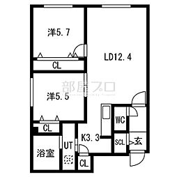 JR千歳線 白石駅 徒歩9分 1階/-