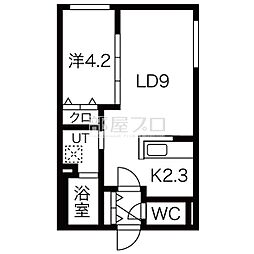 Terredenord 1LDKの間取図画像
