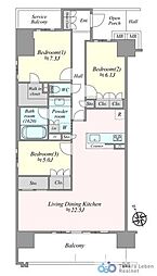 間取図画像 3LDK