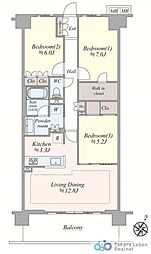 間取図画像 3LDK