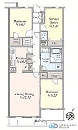 間取図画像 2SLDK