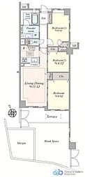 レーベンハイム久米川ルーエンプラッツ 3LDKの間取図画像