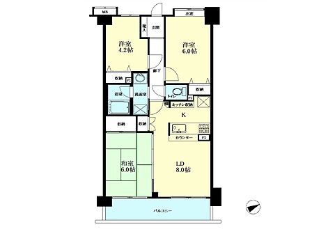 3LDK 間取り
