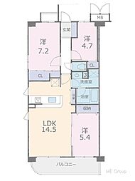 間取図画像 3LDK