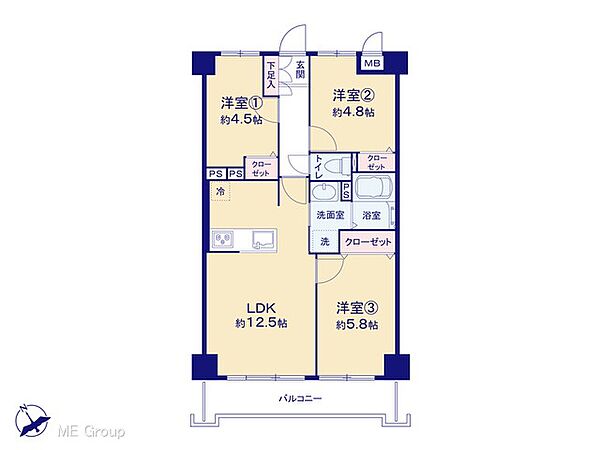間取りを拡大表示