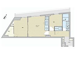 フドウ西川口ハイツ 2LDKの間取図画像