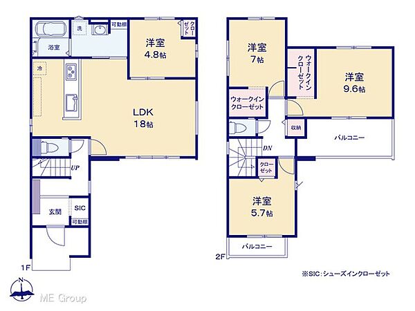 間取りを拡大表示