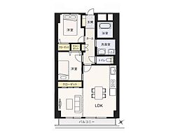 プレジデント中川 3LDKの間取図画像