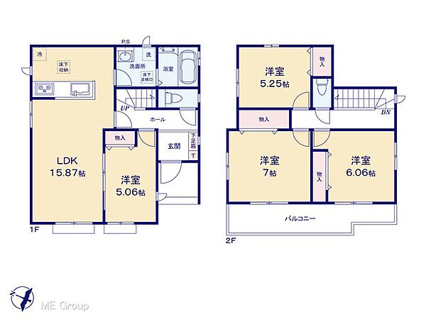 間取りを拡大表示