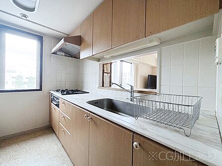 使い勝手の良いキッチンで日々のお料理も楽しくなりそう ※CG加工後