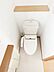 トイレ：トイレは白を基調とした清潔感のある落ち着ける空間に！