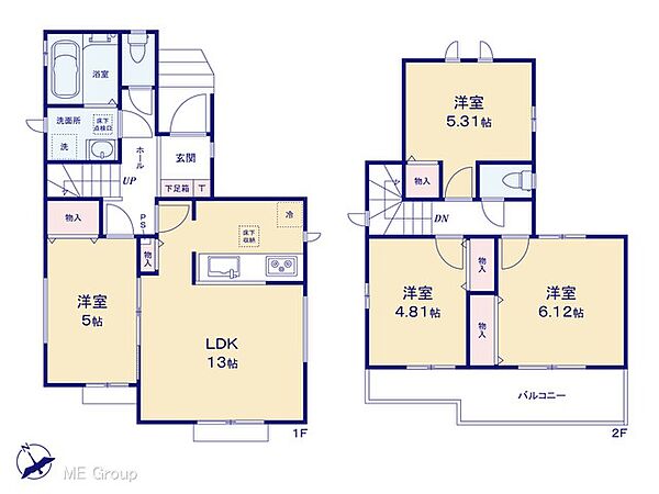 間取りを拡大表示