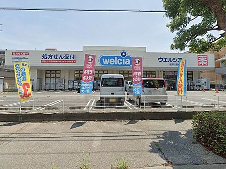 ドラッグストア 290m ウエルシア松戸六高台店