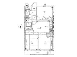 グレンモア西新井 3DKの間取図画像