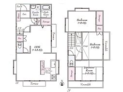清瀬市上清戸2丁目　中古一戸建て