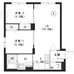 SAKURAN27 2LDKの間取図画像