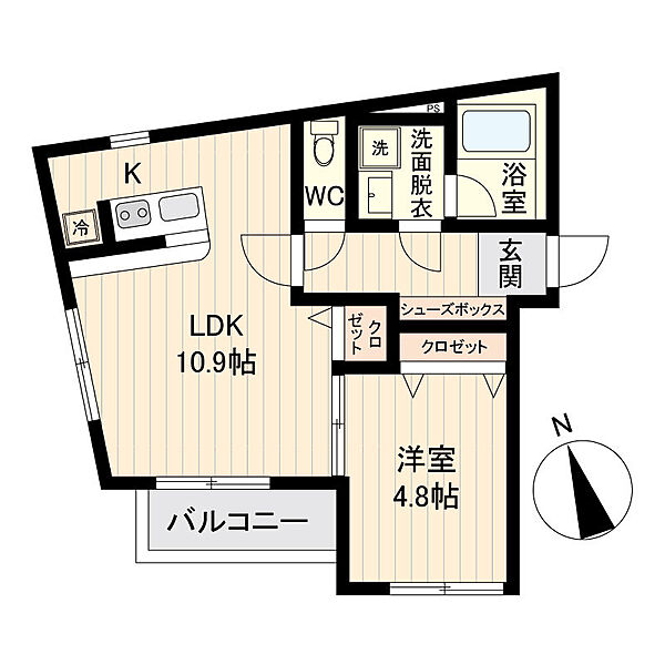 LiveFlat戸越 401｜東京都品川区戸越1丁目(賃貸マンション1LDK・4階・38.06㎡)の写真 その2