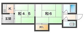 村田大庭町連棟平屋  ｜ 大阪府守口市大庭町２丁目（賃貸テラスハウス2K・--・32.00㎡） その2