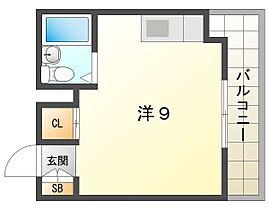 ロータリーマンション中町  ｜ 大阪府門真市中町（賃貸マンション1R・3階・18.90㎡） その2