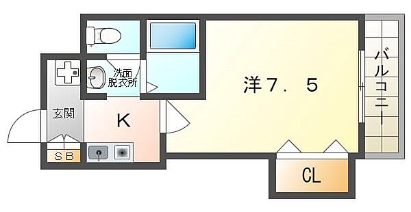 Mプラザ門真駅前 ｜大阪府門真市栄町(賃貸マンション1K・8階・23.60㎡)の写真 その2