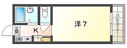 メゾン・ドゥ・タナカ 1Kの間取図画像