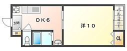 SPマンション 1DKの間取図画像