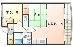 ドリーム菊水 2LDKの間取図画像