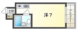 フェルティ・シャトー守口 ワンルームの間取図画像