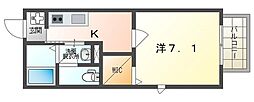 アプリーレ 1Kの間取図画像