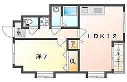 BEFREE 1LDKの間取図画像
